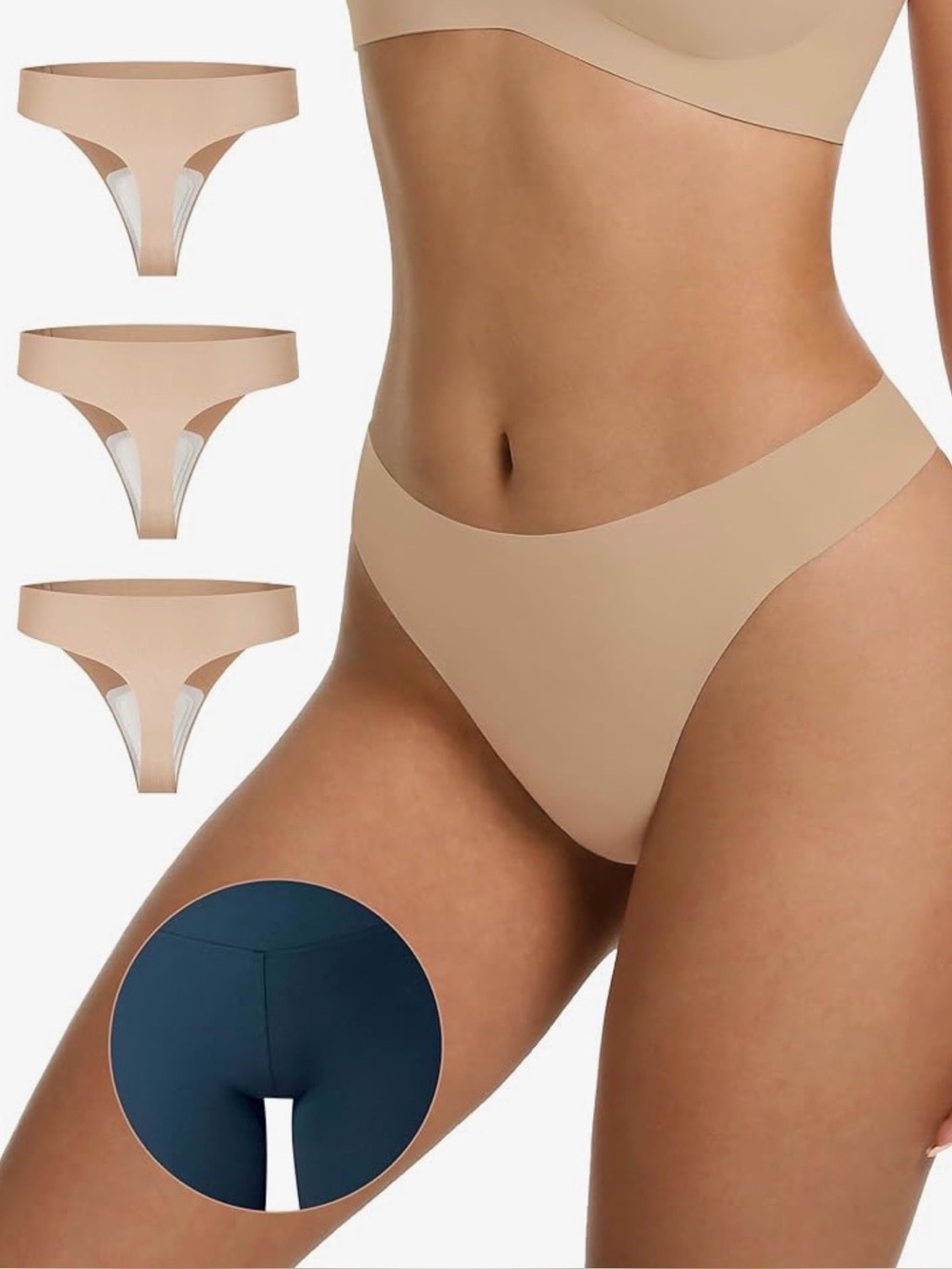Luckmeey Seamless Thong Underwear